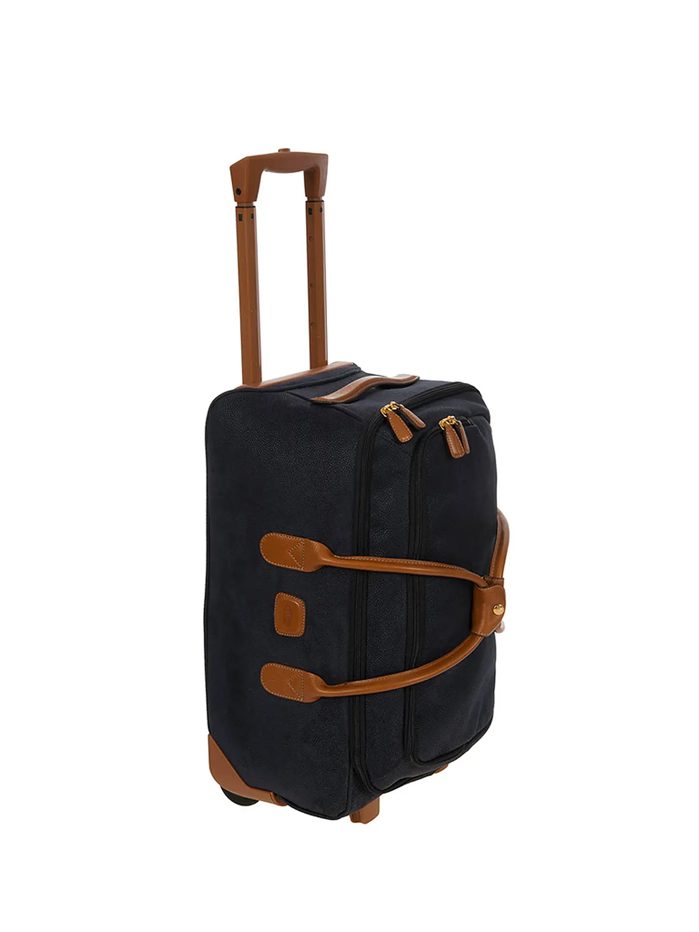 BRICS | Reisetasche mit Rollen "Life" 55cm (Camel) | blau